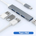 USB Hub 4-Port USB 3.0 & 2.0 Aluminum