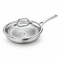 Titanium Non-Stick Hammered Frying Pan (With Lid)