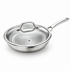 Titanium Non-Stick Hammered Frying Pan (With Lid)