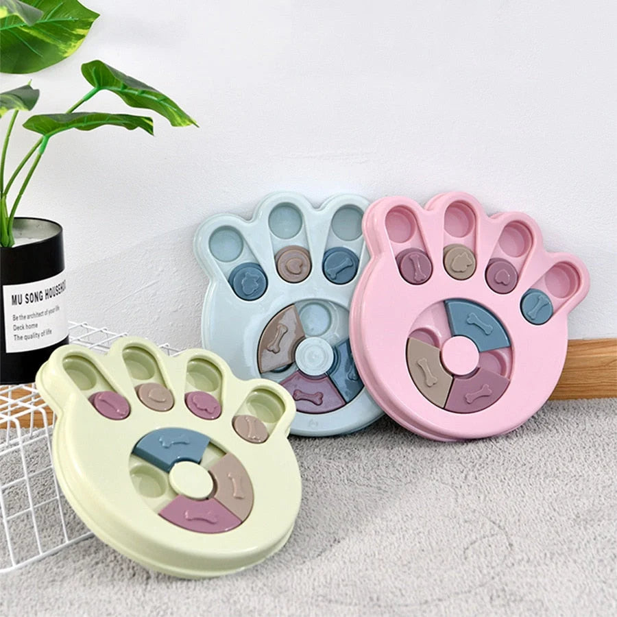 Dog Puzzle Trainer Interactive Sliding Treat Puzzle