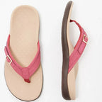 Flip-Flops Orthopaedic Arch Support Vegan Leather Non-Slip
