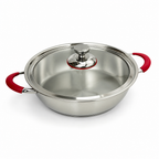 Durable Titanium Induction-Compatible Frying Pan (30 cm, Anti-Scald Handles)