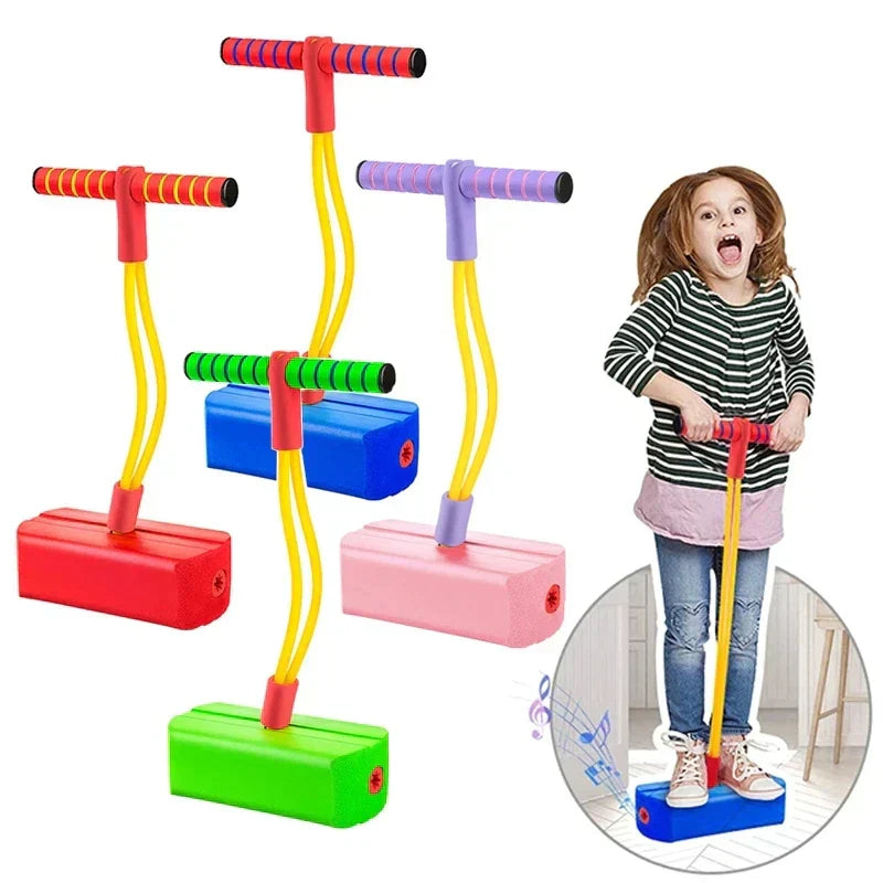 Kids Pogo Stick Sturdy Handle & Anti-Slip Footrests