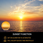 Wake-Up Light Alarm Clock Sunrise & Sunset Simulation