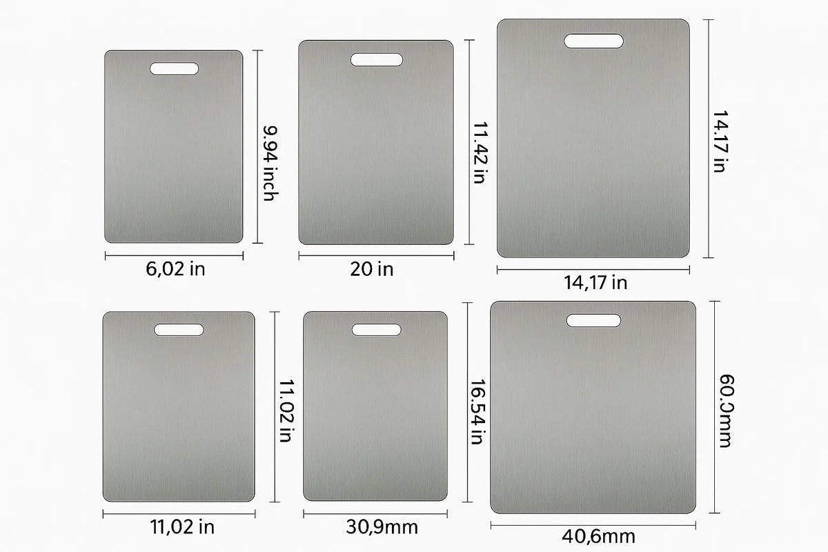 Cutting Board Stainless Steel Antibacterial Knife-Friendly