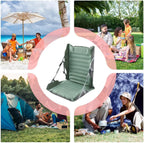 Camping Seat Foldable Inflatable Nylon 353 lb Capacity