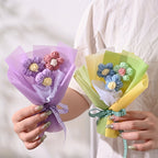 Handcrafted Mini Fabric Flower Bouquet for Mother's Day Gift