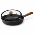 Durable Titanium Non-Stick Frying Pan With Lid (3-Pc Set)
