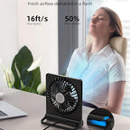 Portable Clip-On Desktop Fan – Compact USB Cooling Box