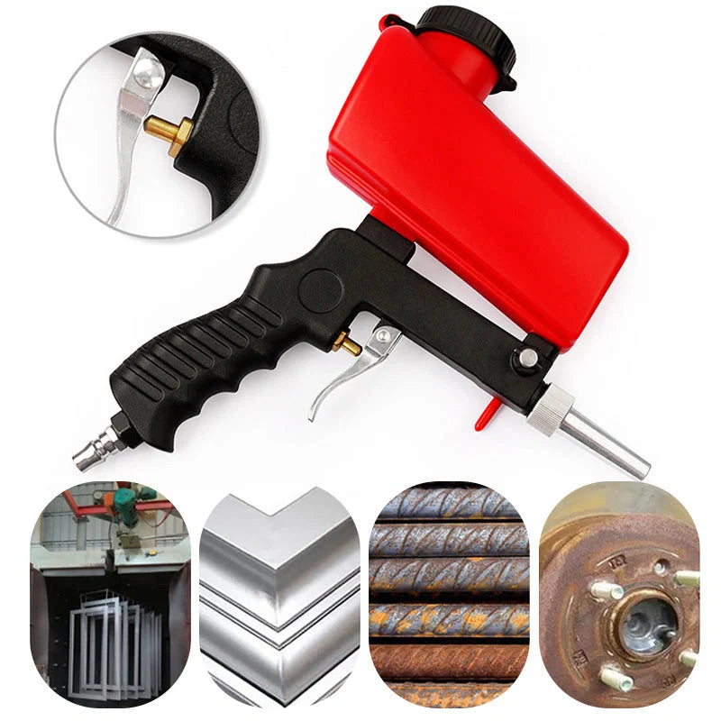 Pneumatic Sandblasting Gun Handheld Lightweight