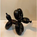Paint Splash Finished Balloon Dog Figurine in Polyresin