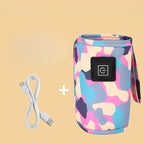 Baby Bottle Warmer USB Rechargeable Adjustable Temp