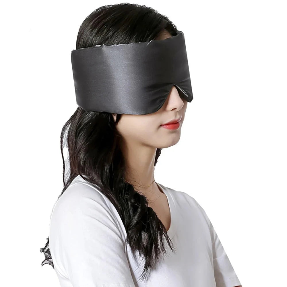 Sleep Mask Mulberry Silk Padded Light-Blocking & Hypoallergenic