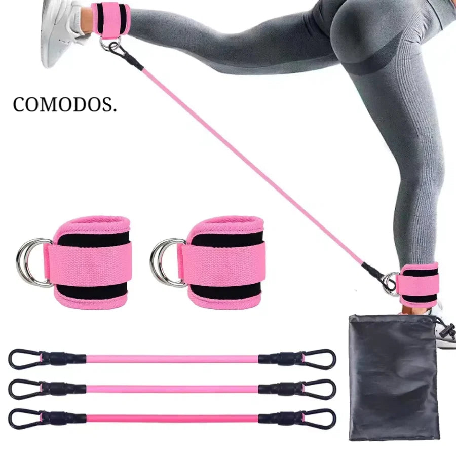 Resistance Bands For Glutes & Legs Adjustable Levels