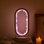 Crystal Lamp Handcrafted Natural Amethyst Ambient Light