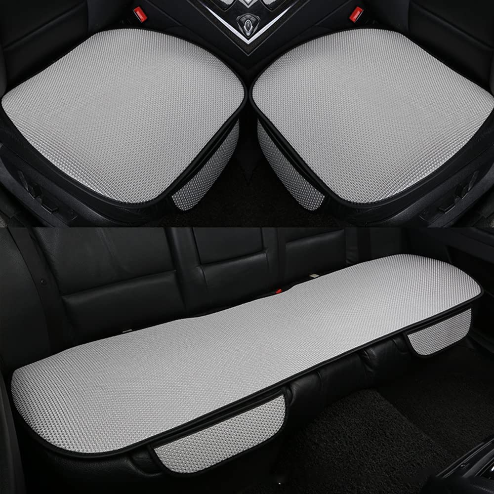 Car Seat Covers 3-Piece Cooling Ice Silk Massage Anti-Slip
