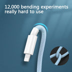 USB-C To Lightning Cable Fast Charging Braided Nylon 2-Pack