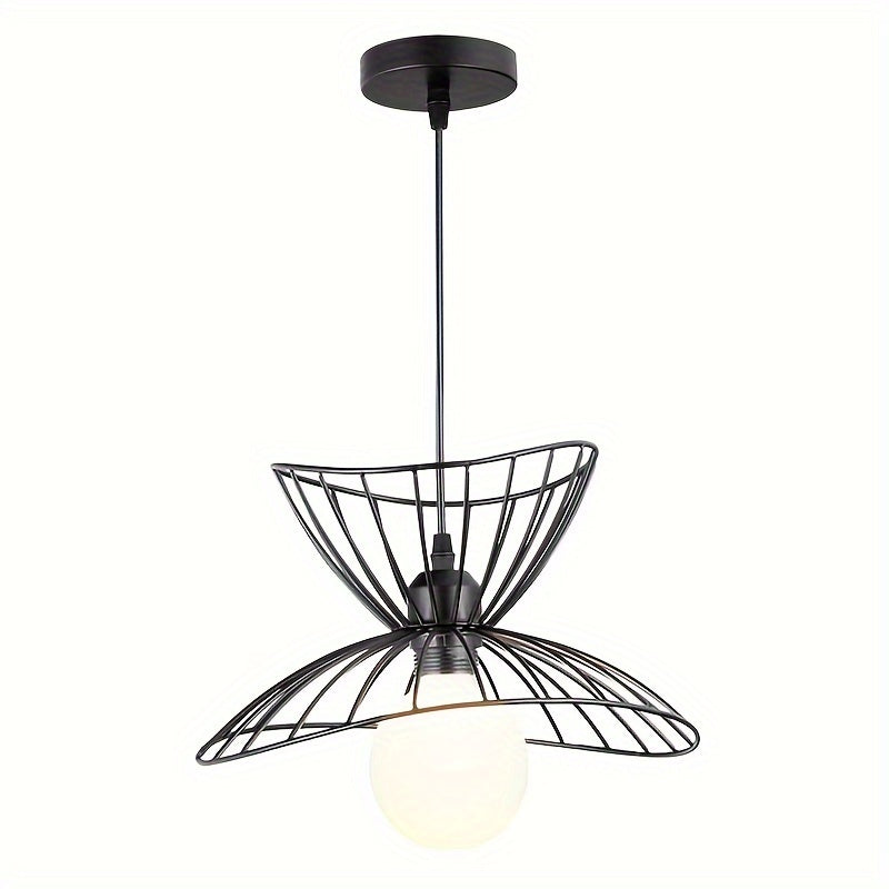 Adjustable Industrial Style Black Pendant Light – Retro Design