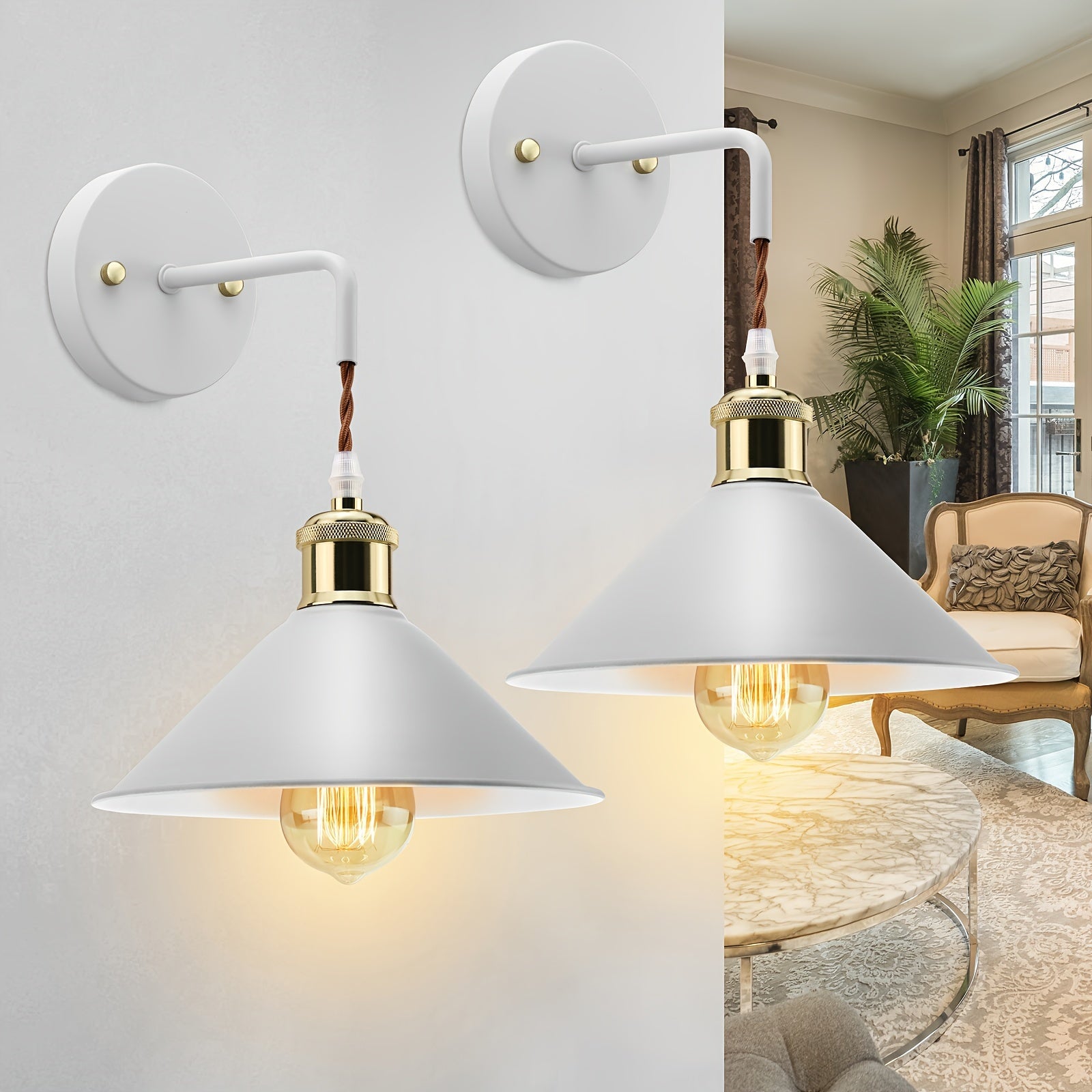 Industrial Wall Light Fixture - Modern Metal Sconce with Oil-Rubbed Finish