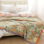 Bohemian Cotton Blanket with Tassels