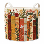 Quilted Foldable Laundry Basket (Reinforced Linen Handles)