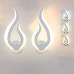 10W Warm White Wall Sconce with Modern Flame LED Design