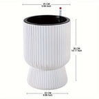 Self-Watering Planter with Water Level Indicator – Modern Wine Glass Shape