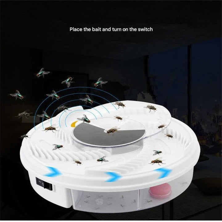 Electric Fly Trap Rotating Five-Bait USB-Powered