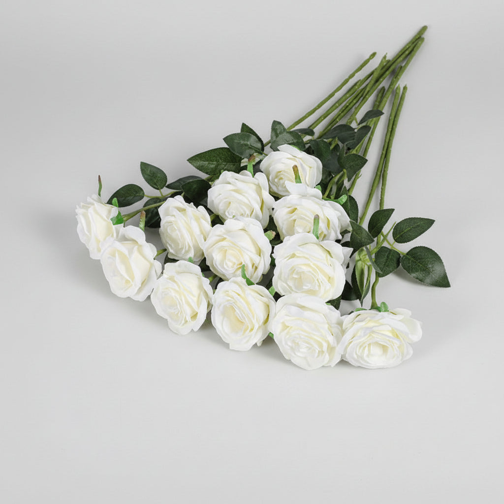 Red Rose Bouquet - Artificial Floral Arrangement for Mother's Day Decor