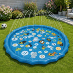 Sprinkler-Equipped Inflatable Water Play Mat