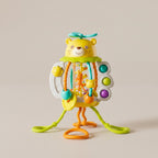 Pull Cord Activity Rattle with Bear Design