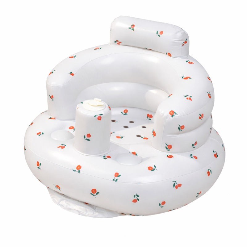Baby Inflatable Seat Featuring Integrated Pump