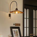 Flower Wall Lamp in Wabi-Sabi Style