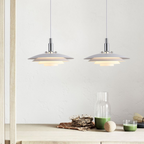 Layered Pendant Light in Modern Metal Design