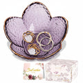 Flower-Shaped Ceramic Ring Holder Tray for Mother's Day Gift