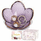 Flower-Shaped Ceramic Ring Holder Tray for Mother's Day Gift