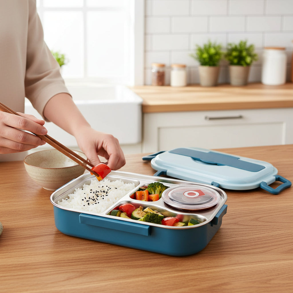 Bento Lunch Box with Insulated Food Storage Container