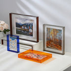 Clear Glass Photo Holder Without Frame