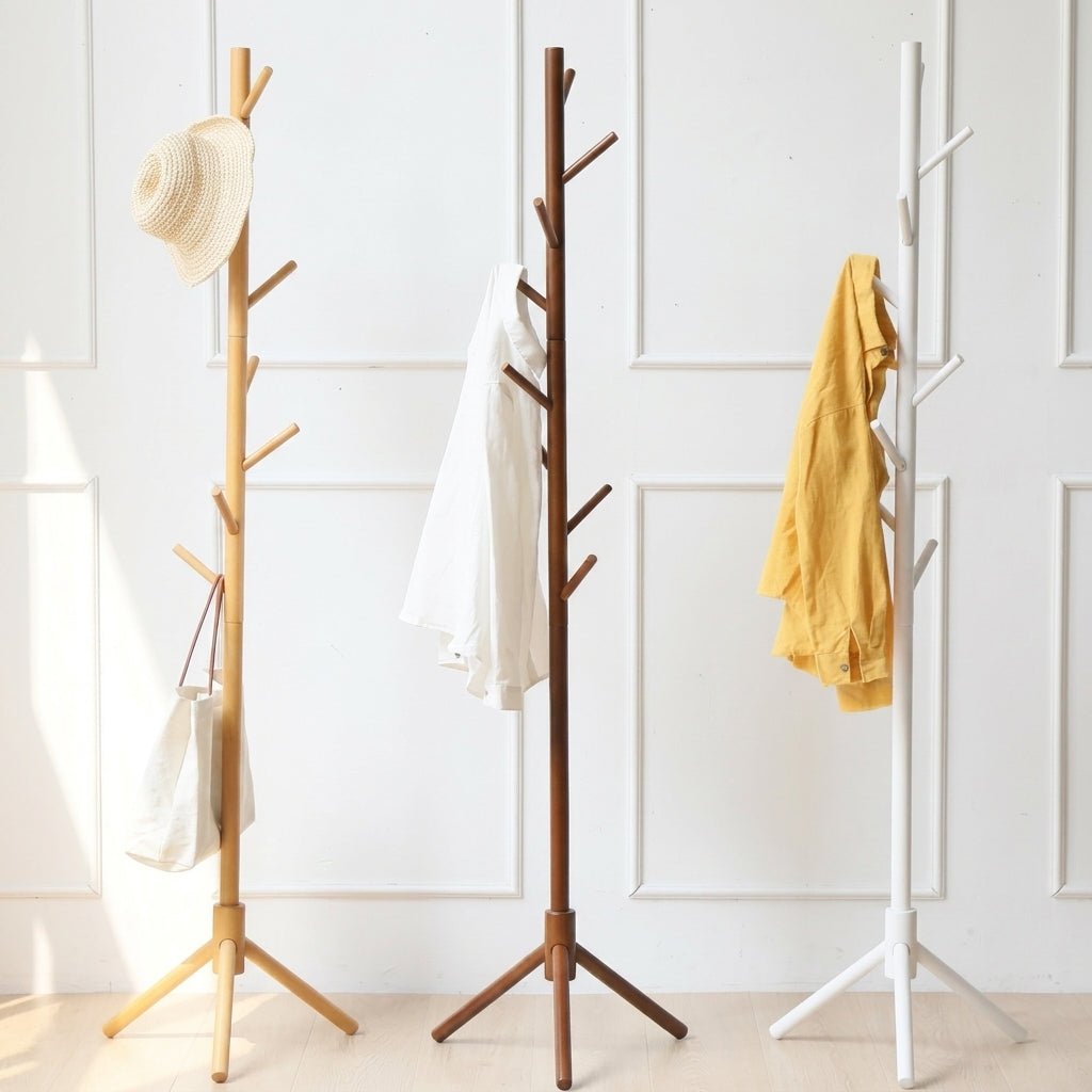 Coat Stand with Branch Design Hooks for Clothes Organization