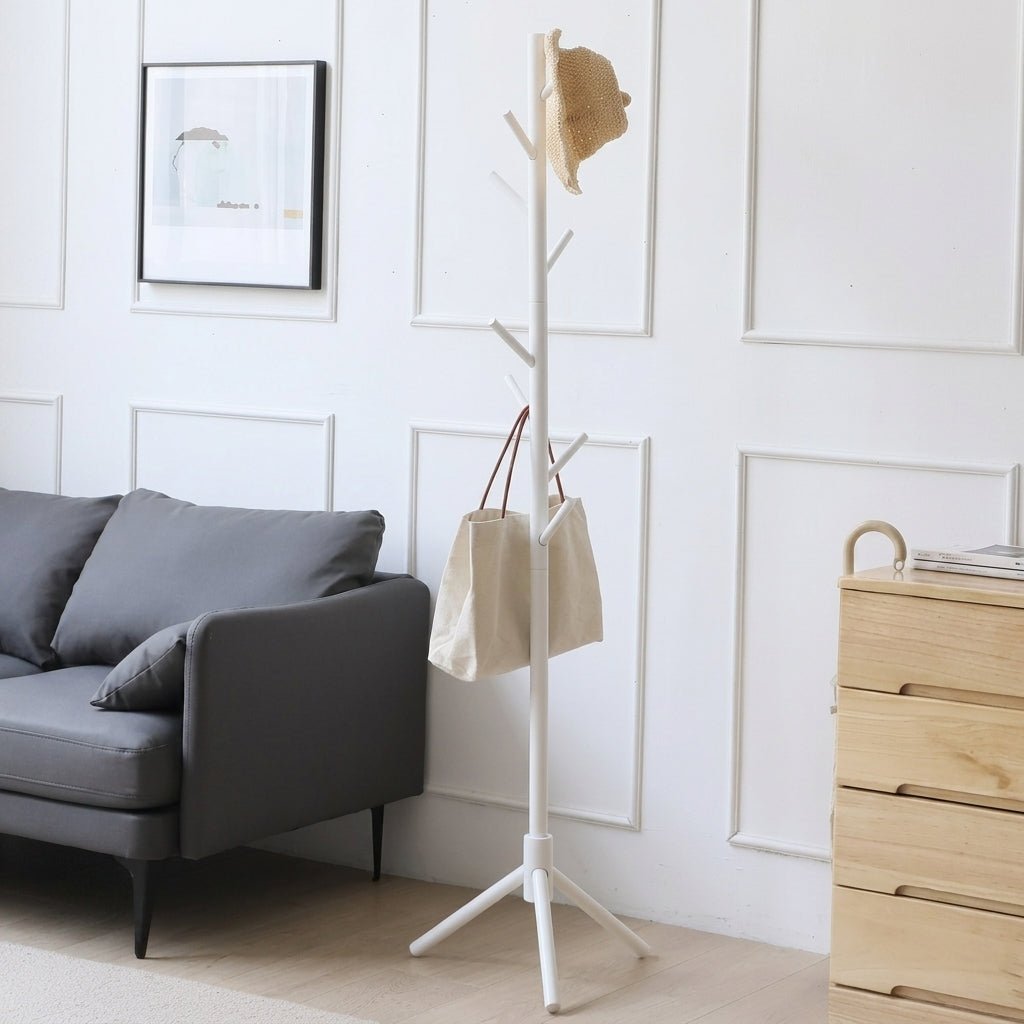 Coat Stand with Branch Design Hooks for Clothes Organization