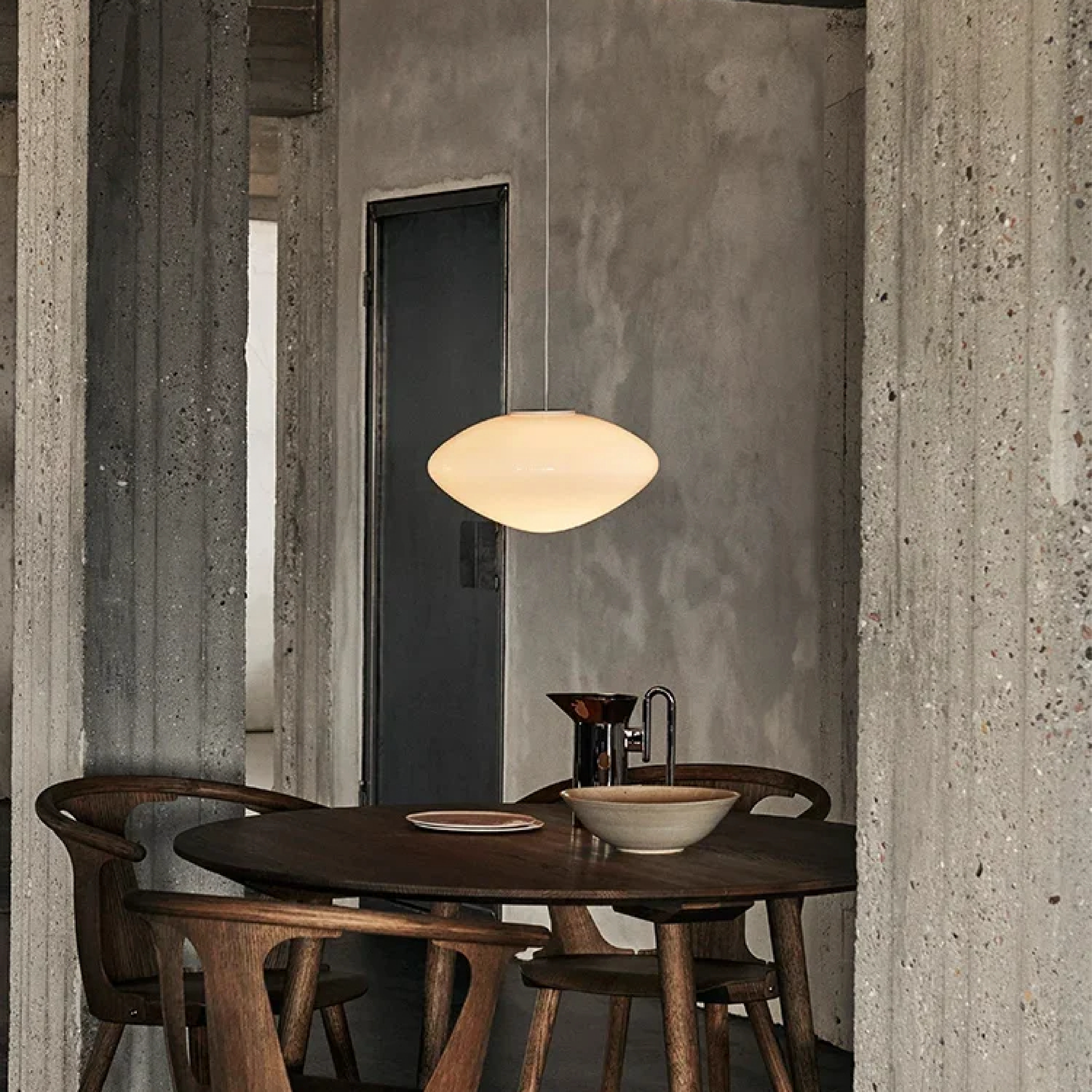 Contemporary Opal Pendant Lamp in Danish Design