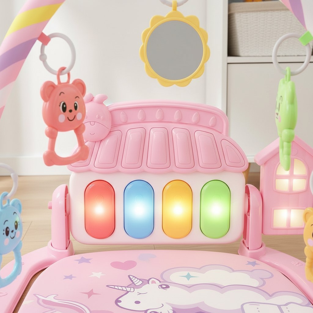 Baby Activity Gym with Kick Piano Feature