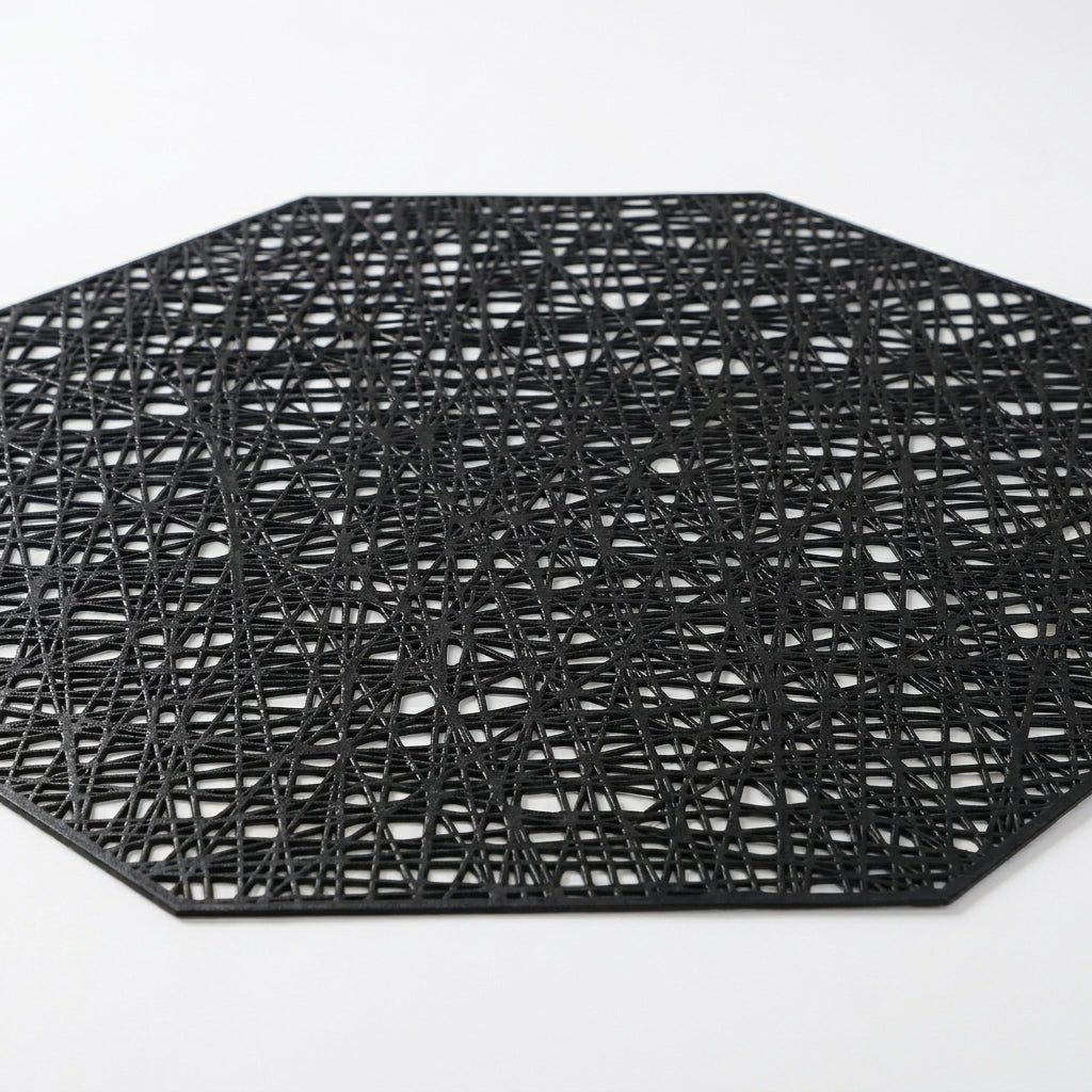 Decorative Patterned Geometric Placemats for Table Settings