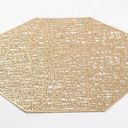 Decorative Patterned Geometric Placemats for Table Settings