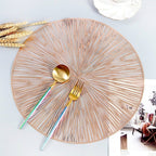 Decorative Patterned Geometric Placemats for Table Settings