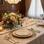 Decorative Patterned Geometric Placemats for Table Settings