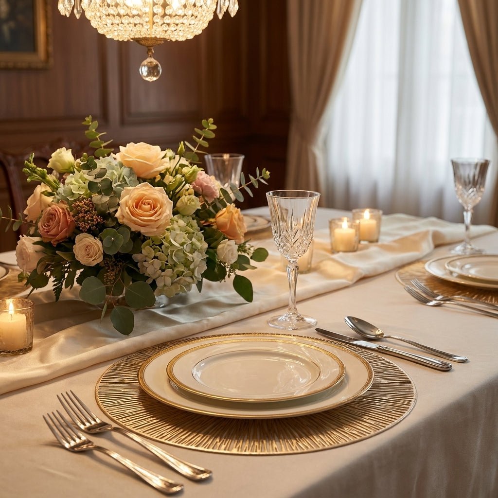 Decorative Patterned Geometric Placemats for Table Settings