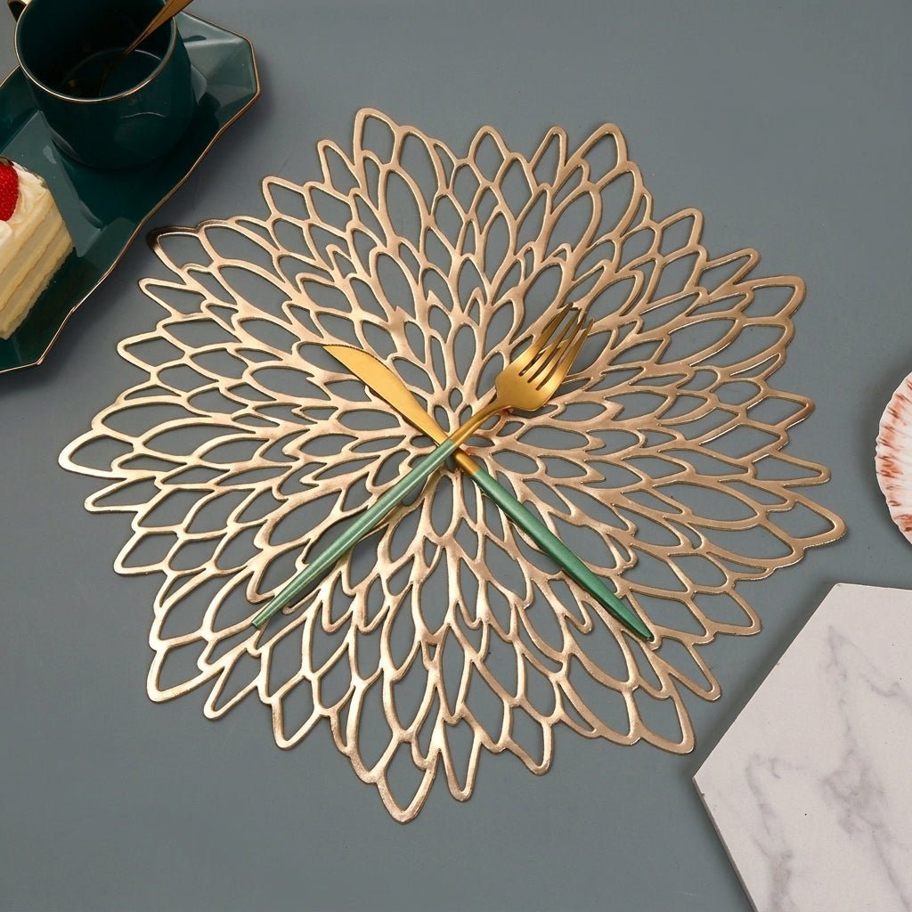 Decorative Patterned Geometric Placemats for Table Settings
