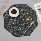 Decorative Patterned Geometric Placemats for Table Settings
