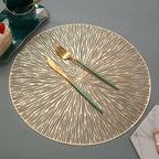 Decorative Patterned Geometric Placemats for Table Settings